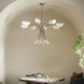 Arcus LED 45.5 inch Champagne Bronze with White Chandelier Ceiling Light